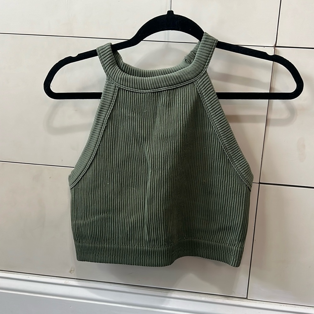 Aerie High Neck Bra Top